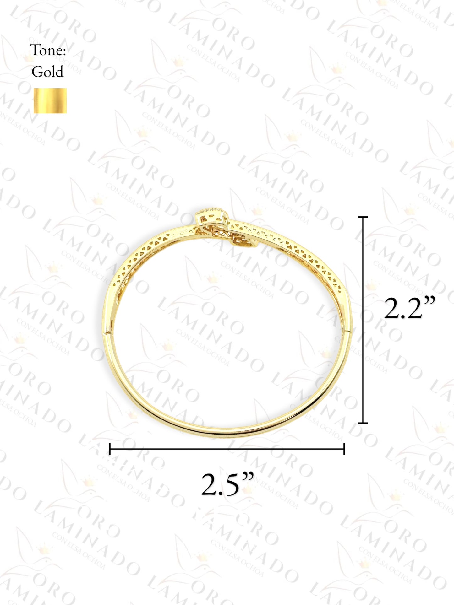 High Quality Leaf Bangle Bracelet R397