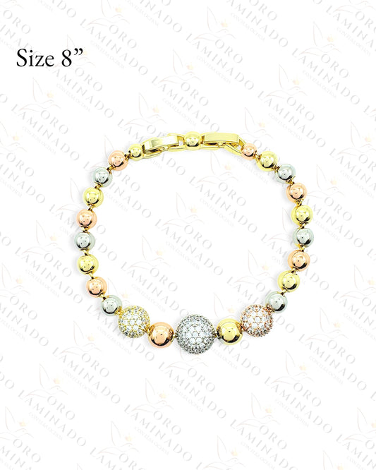 High Quality Three Tones Bead Bracelet C450