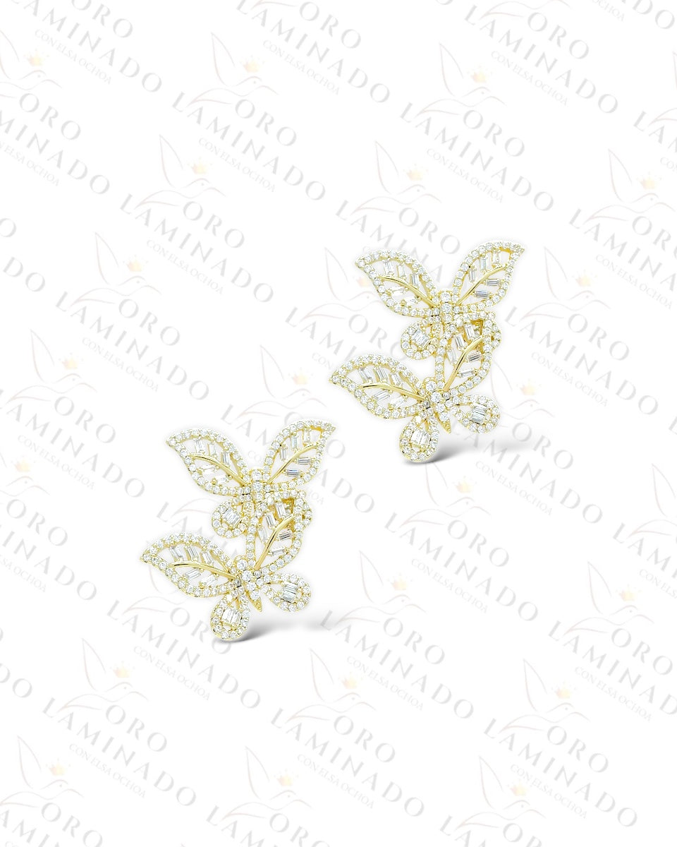 High Quality Crystal Butterflies Earrings C215