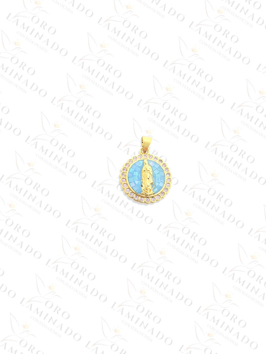 Blue Virgin Mary Pendant G25