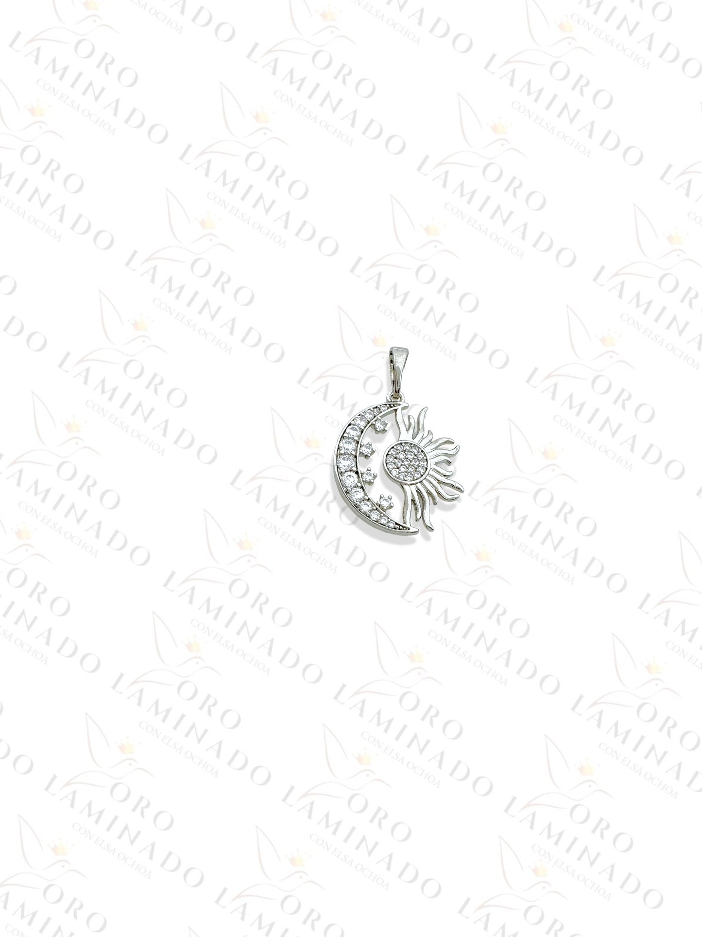 High Quality Silver Moon and Sun Pendant Y336