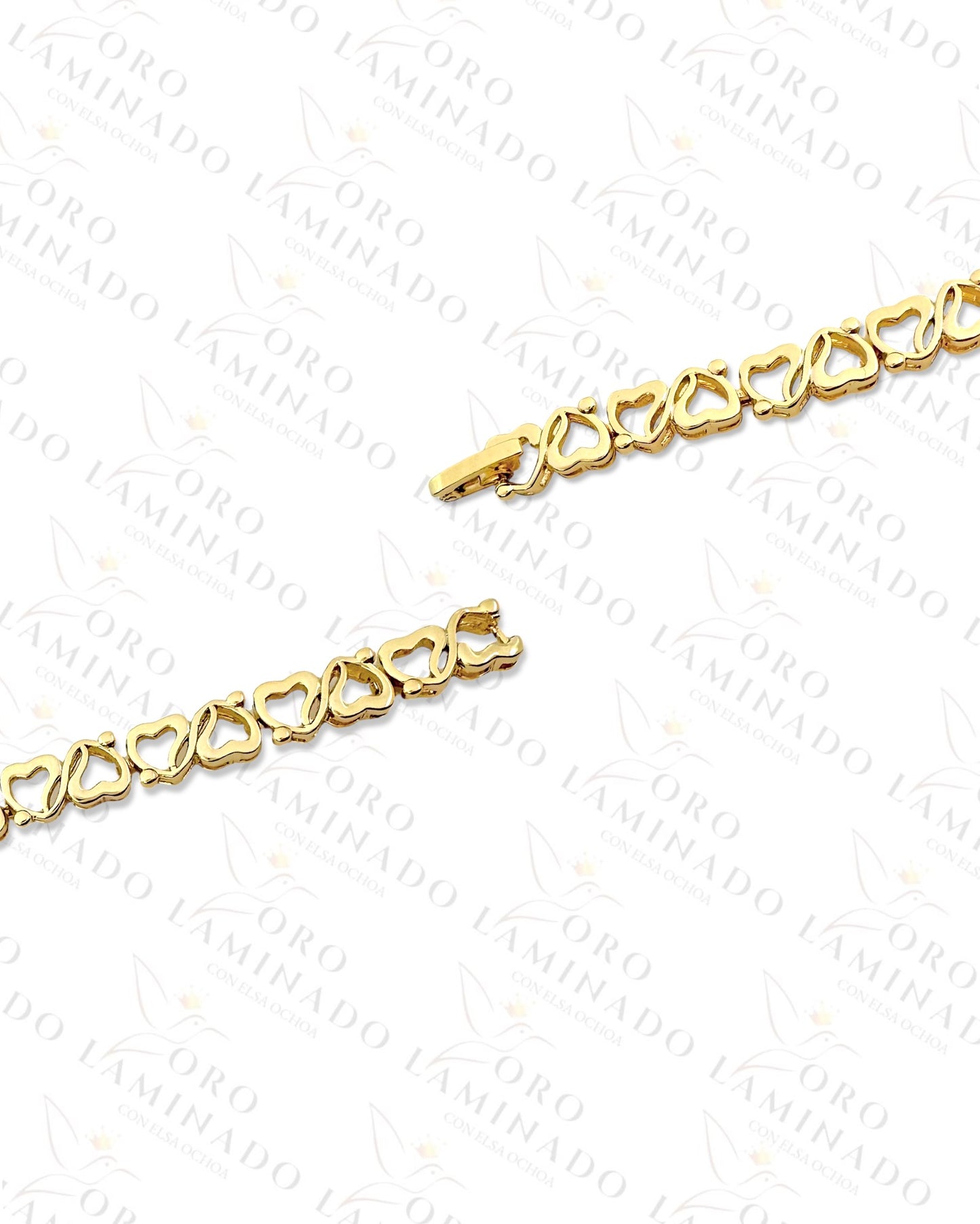 High Quality Pearl and Hearts Gold Bracelet G409