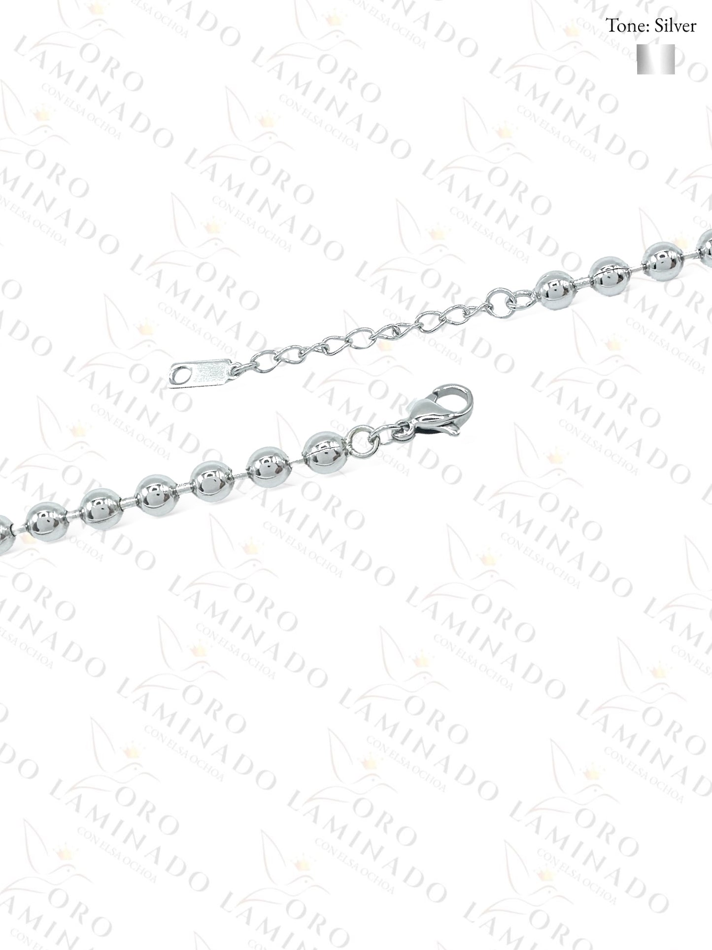 High Quality Silver Deeded Bracelet B410