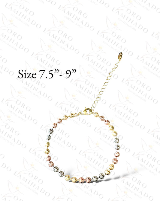 High Quality Three Tones Deeded Bracelet B387