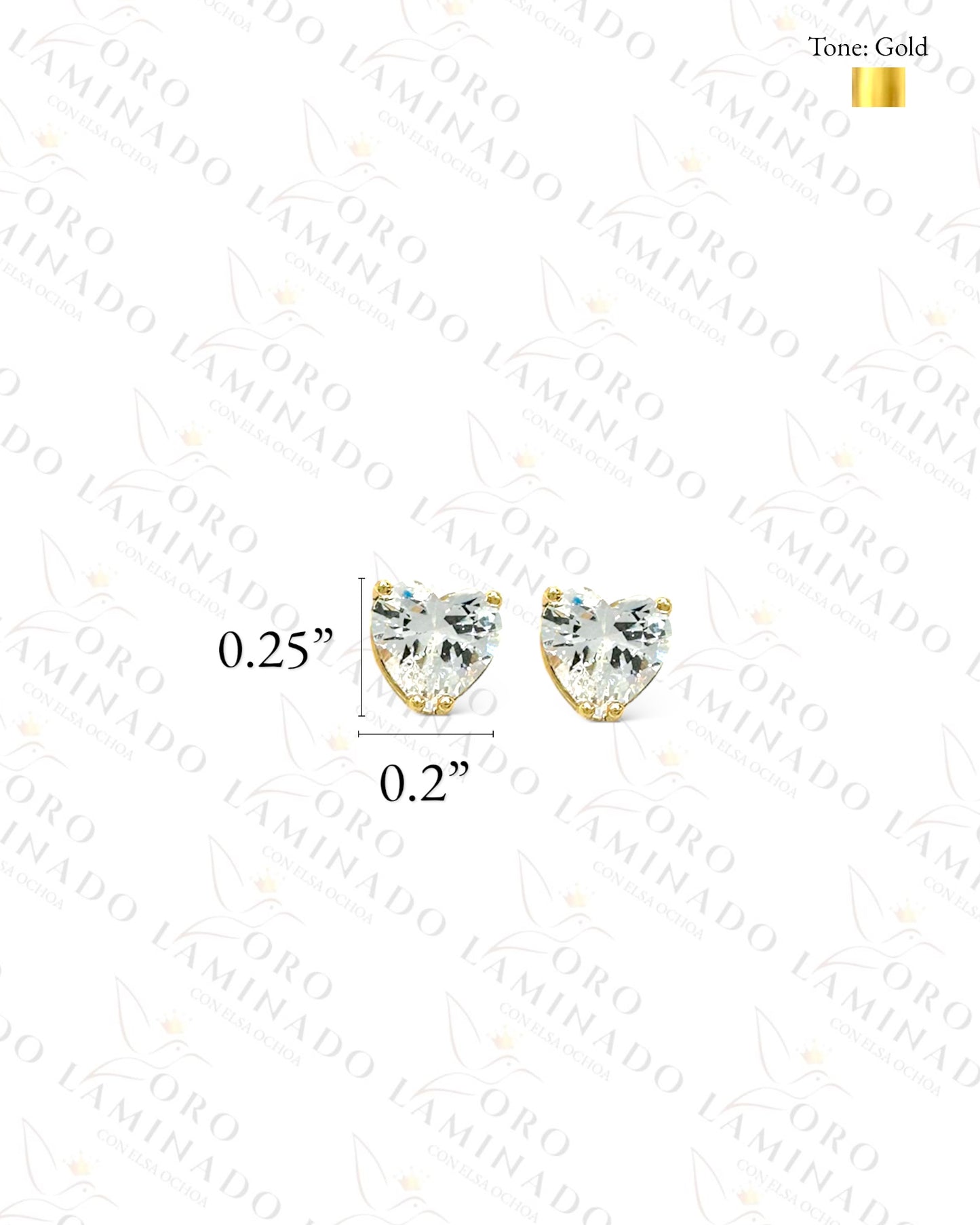 High Quality Crystal Mini Heart Earrings G411