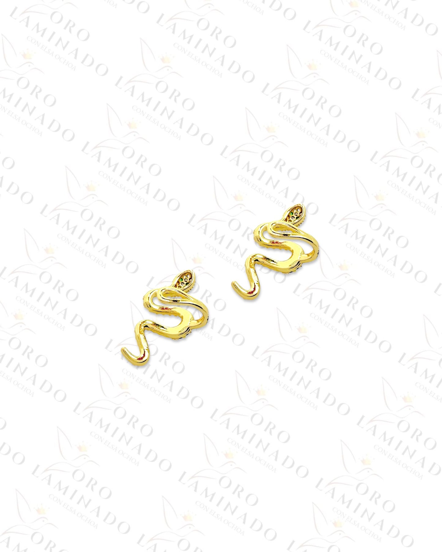 Gold Filled Diamond Snake Ear Cuff Earrings C458