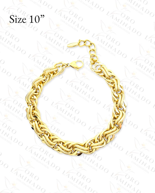 High Quality Braided Chain Bracelet (Gold Filled) G383