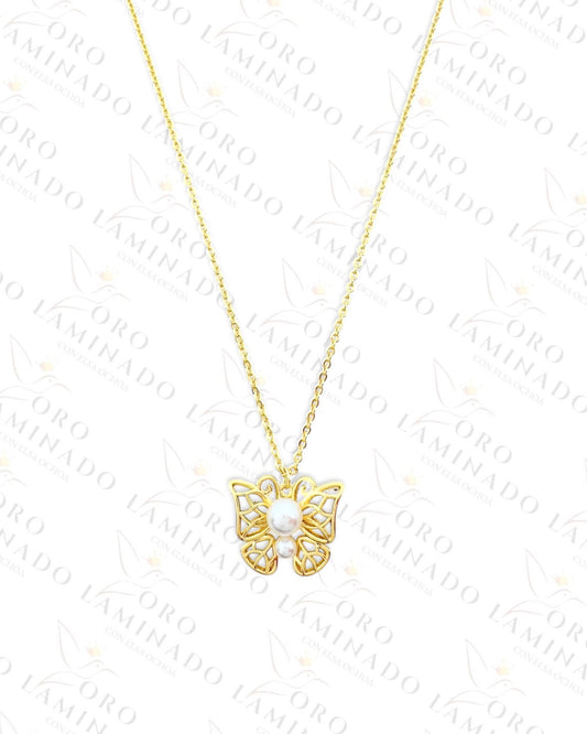 High Quality Butterfly Necklace (Gold Filled) G299