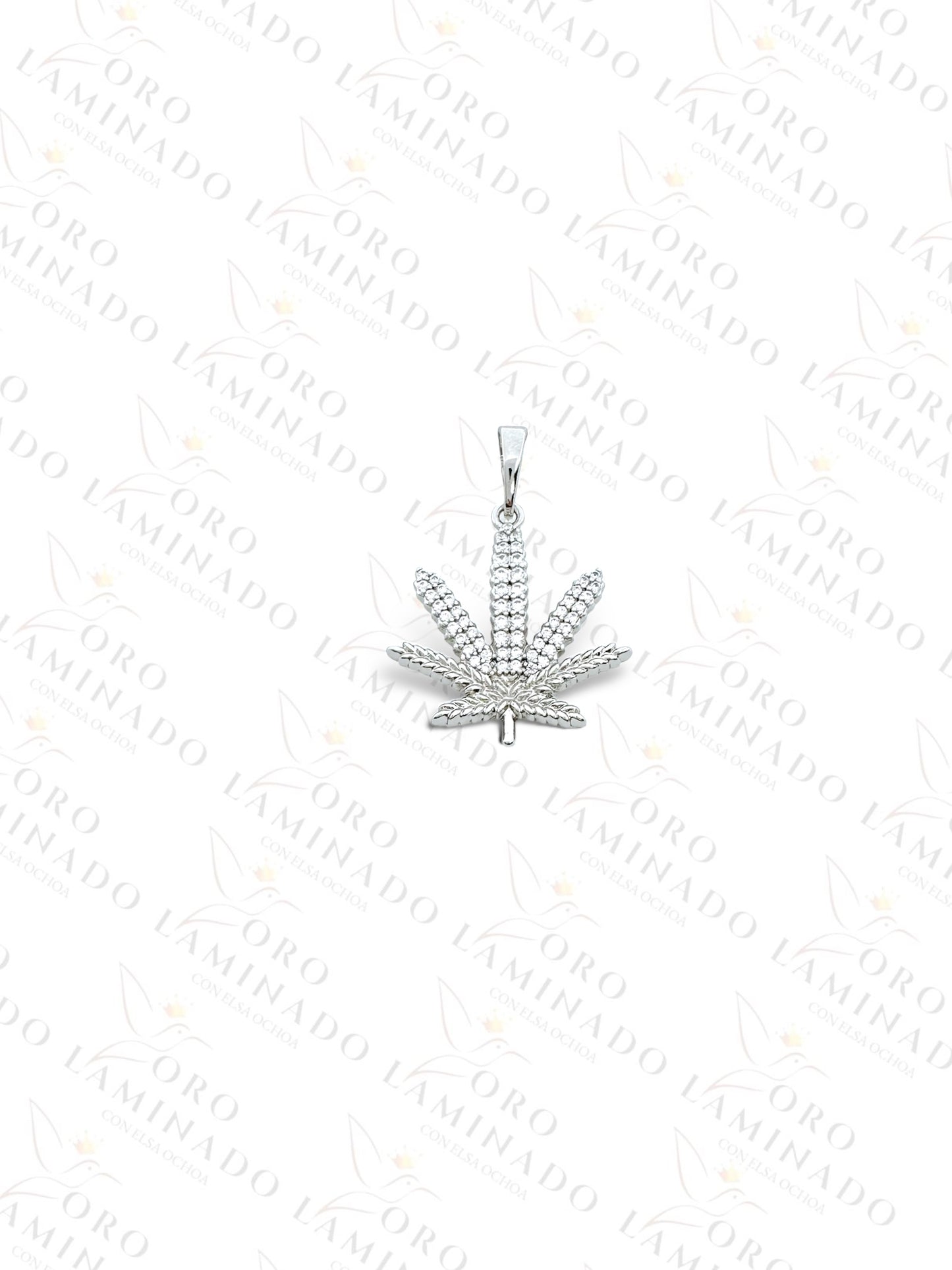 High Quality Silver Cannabis Leaf Pendant Y133