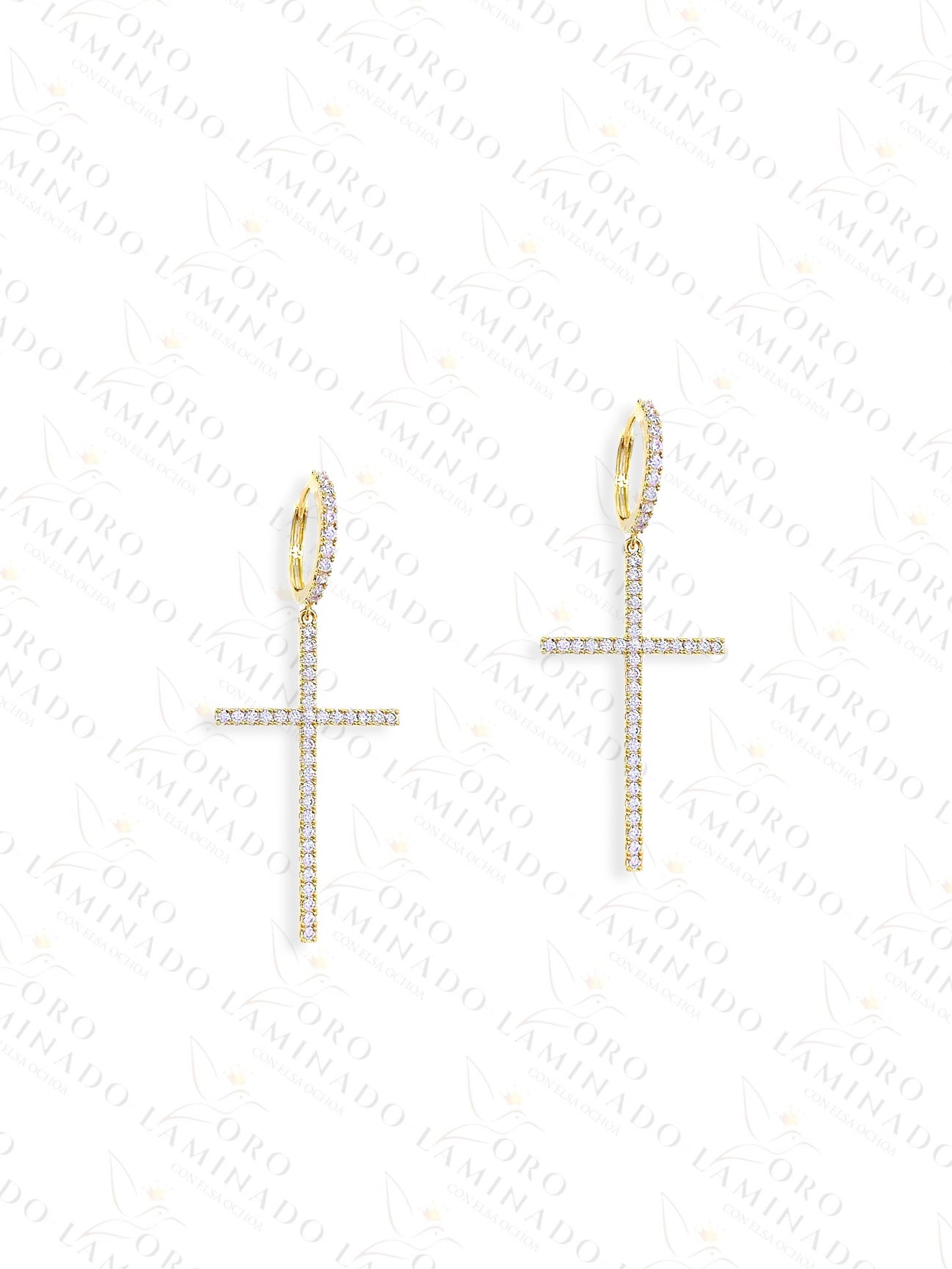 High Quality Cross Earrings C476