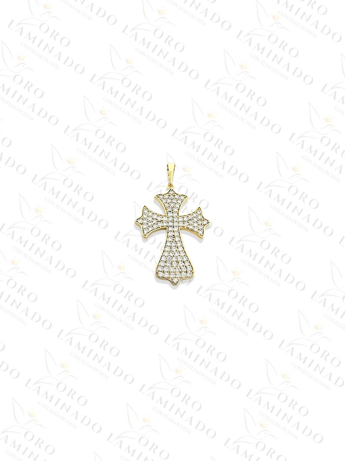 Gold Filled High Quality Cross Pendant With Diamonds C204