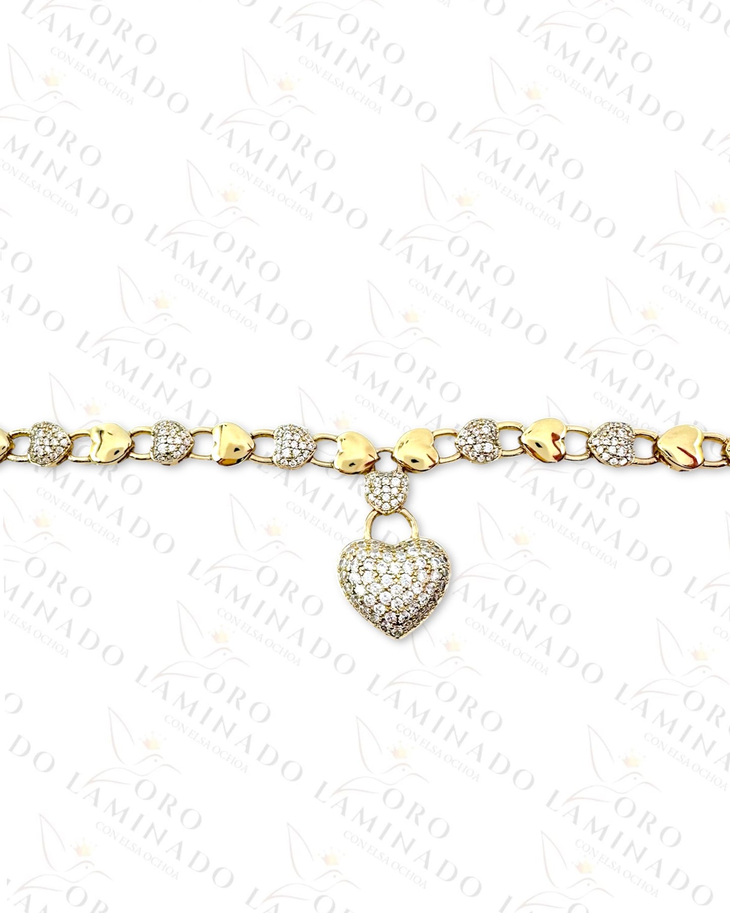 High Quality Heart Diamond Necklace Y255