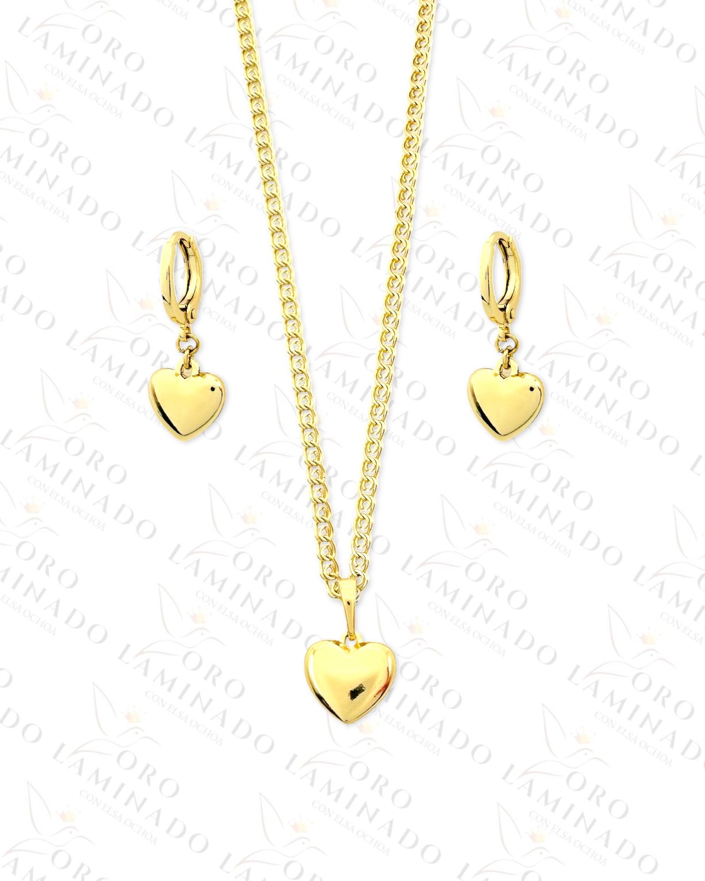 High Quality Heart of Gold  Set (Gold Filled) R64