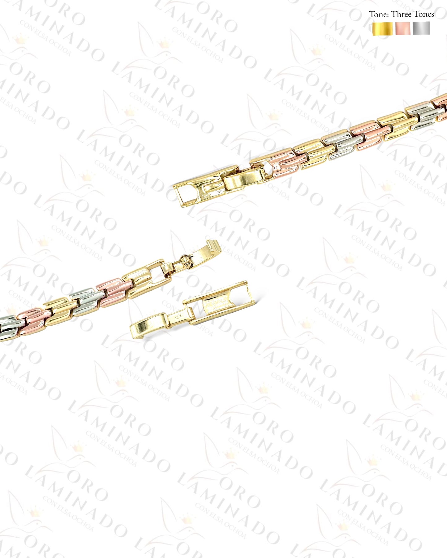 High Quality Three Tones Shiny Bracelet B400