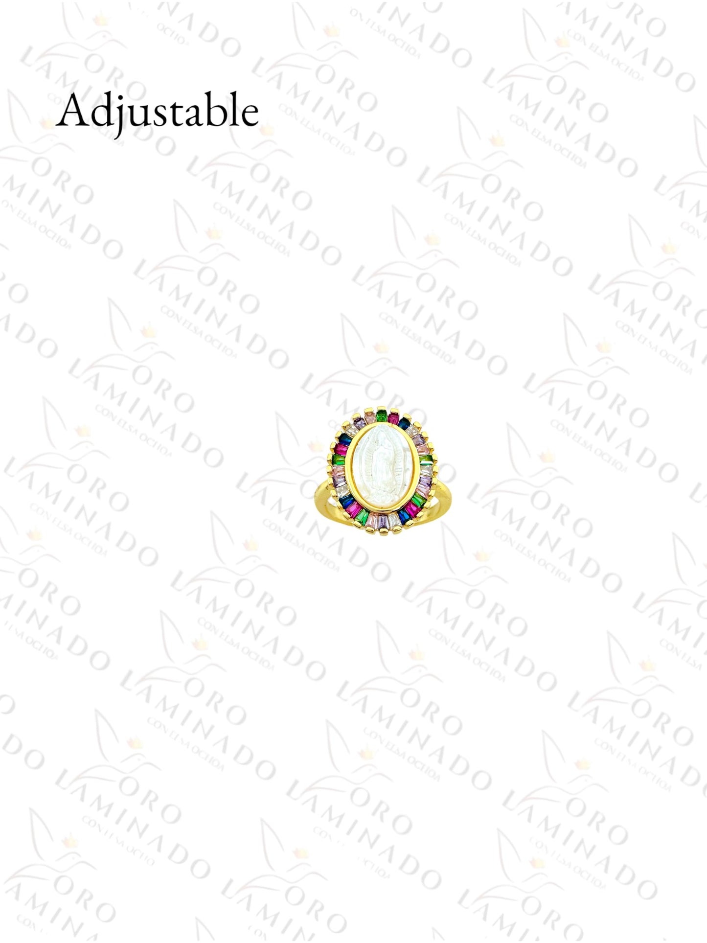 Adjustable Virgin Mary Ring B342