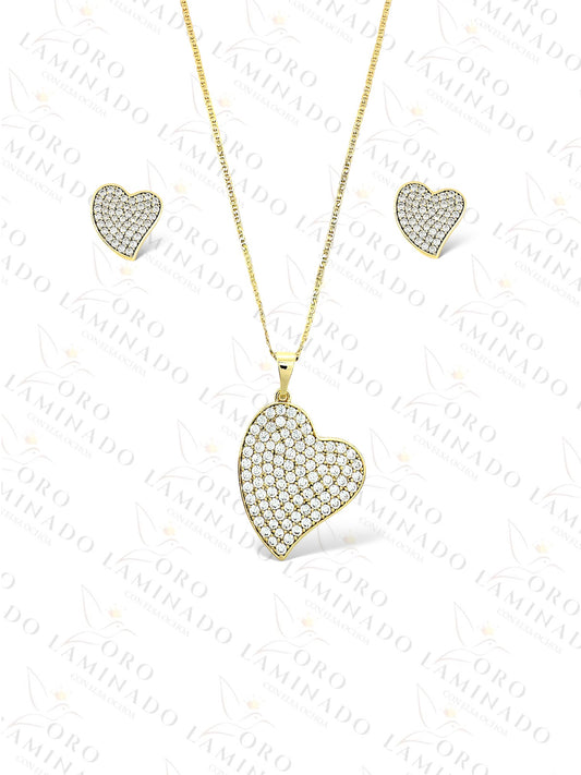 High Quality Diamond Heart Set B380