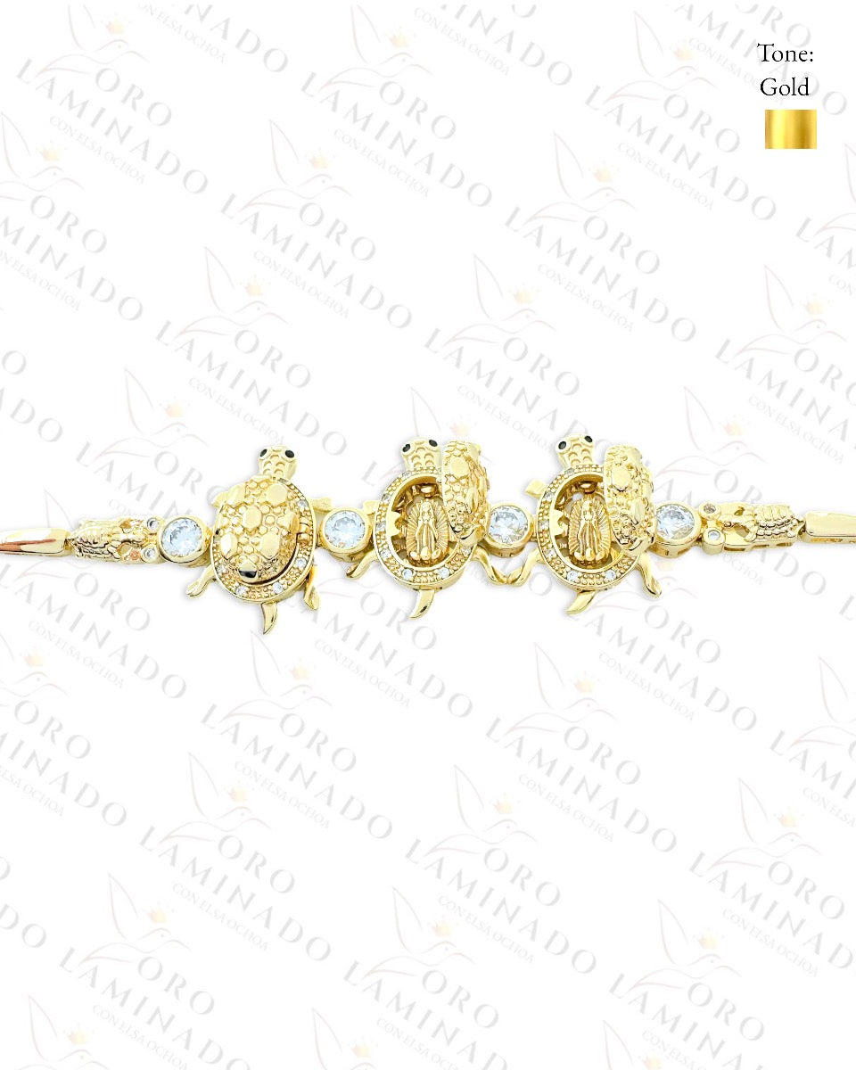 High Quality Three Turtles Gold Bracelet (Gold Filled) G152