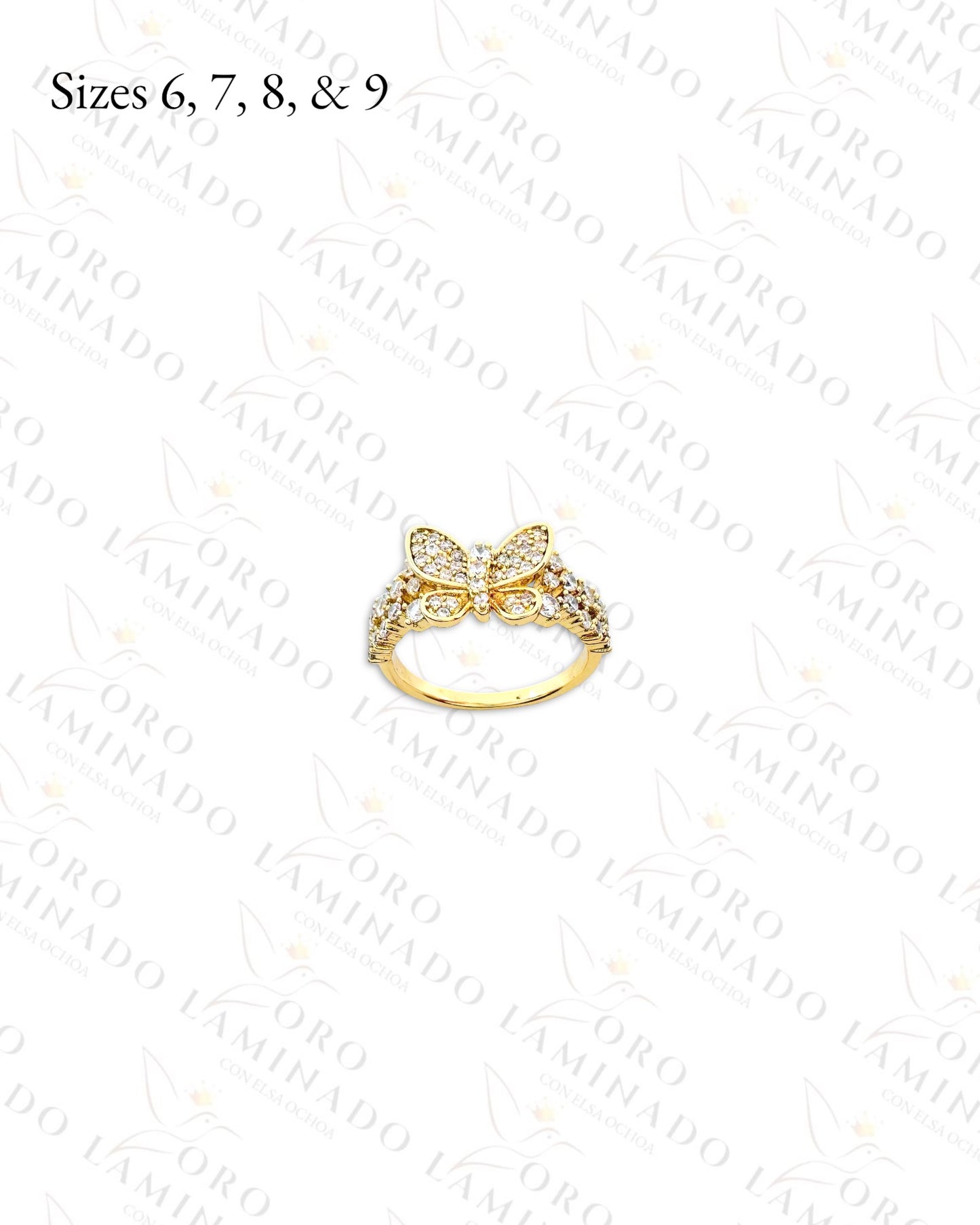 High Quality Diamond Butterfly Ring (Gold Filled) B150