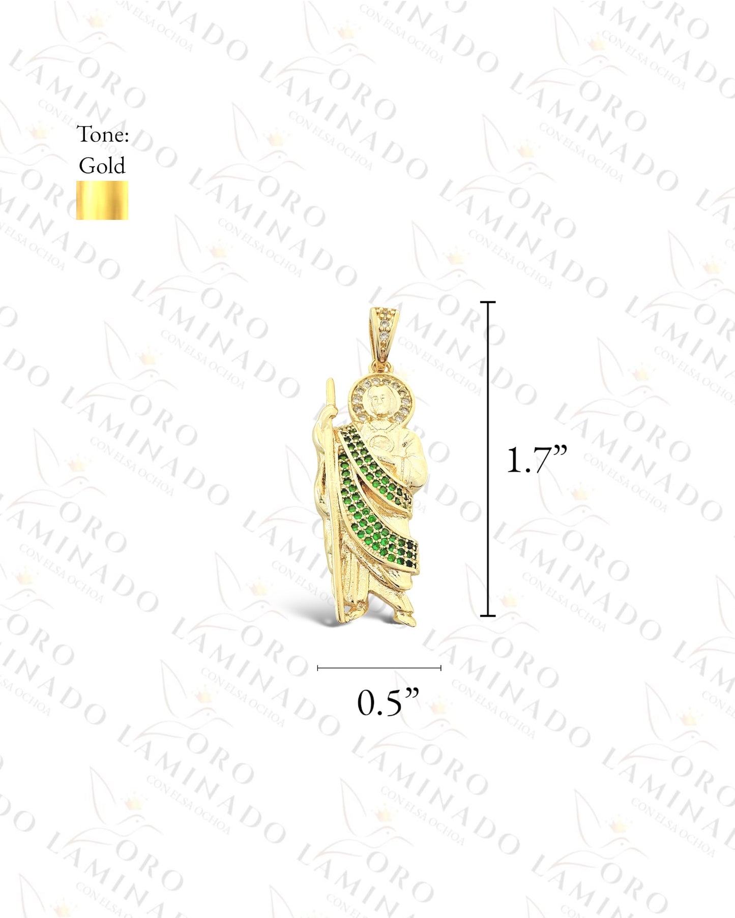 Gold Filled Saint Judas Pendant R261