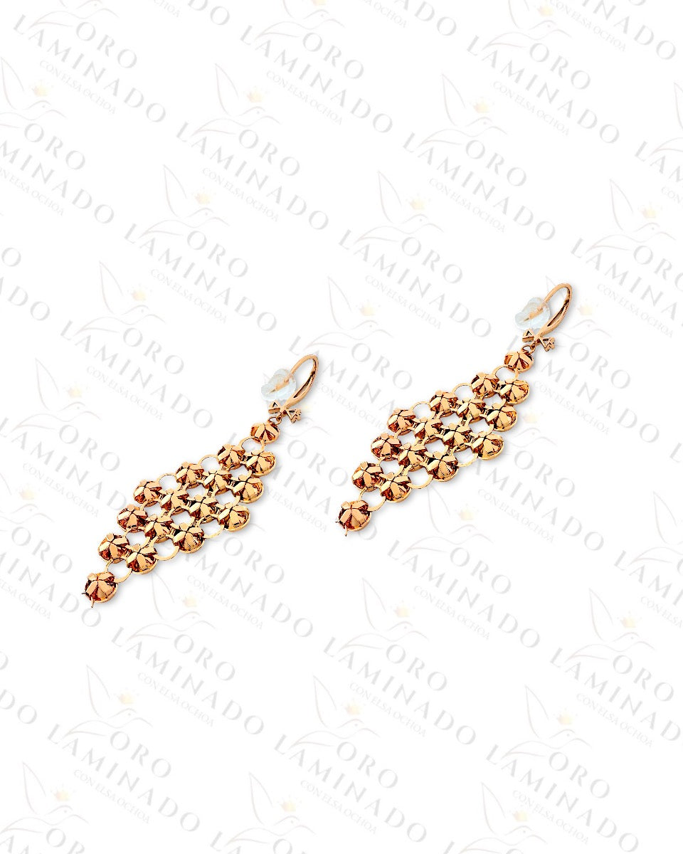 High Quality Red Stone Long Earings B48