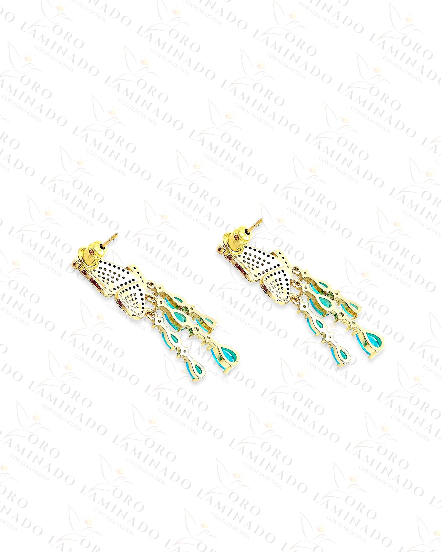 High Quality Blue Butterfly Earrings C426