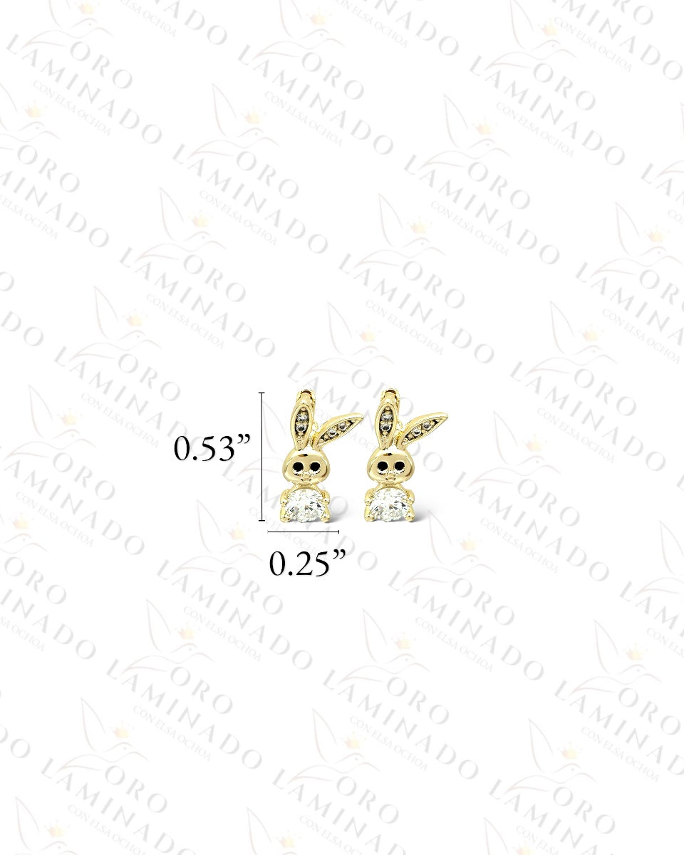 High Quality Sparkling Bunny Earrings  B423