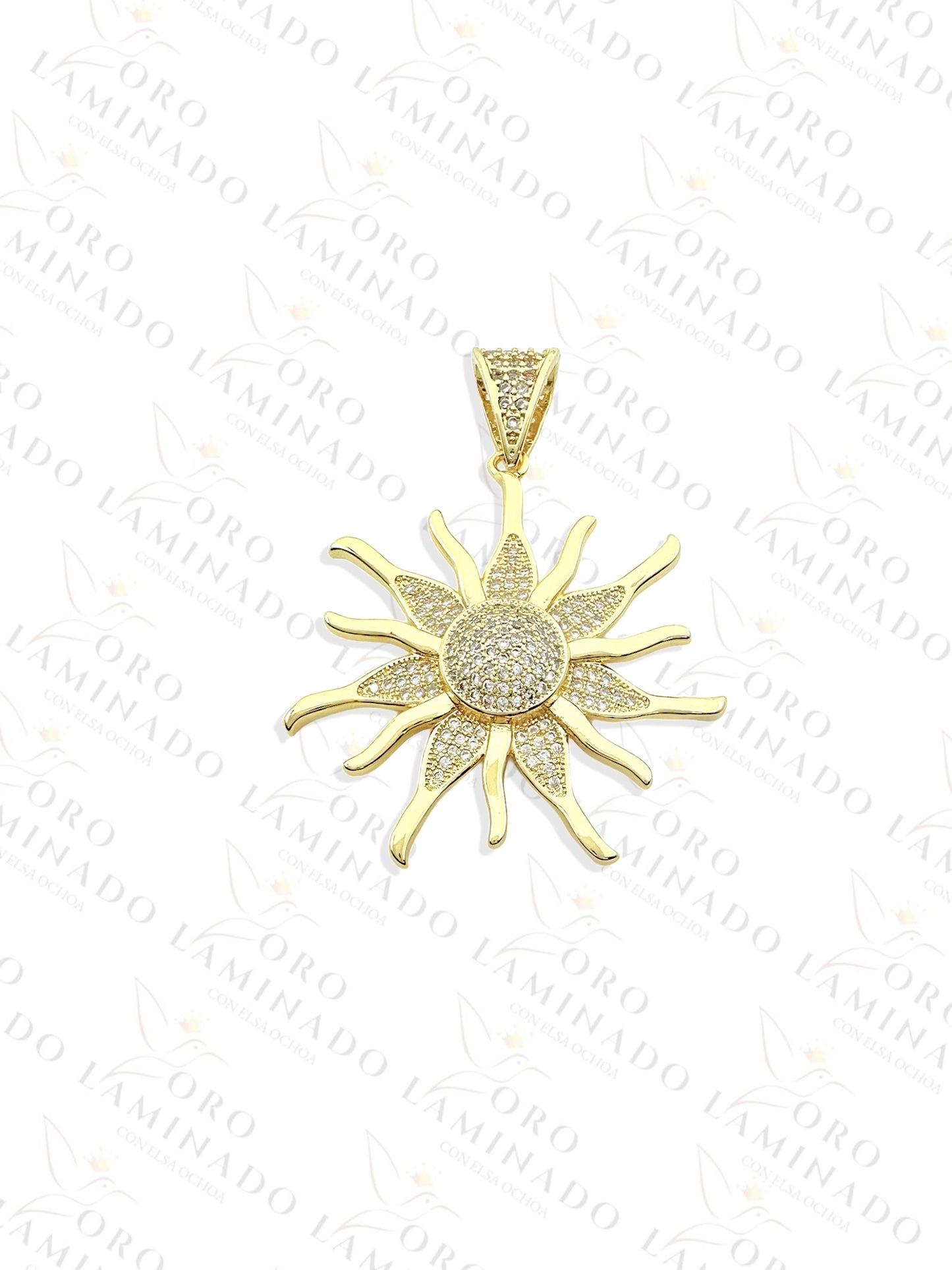 Gold Filled Sun Pendant B109