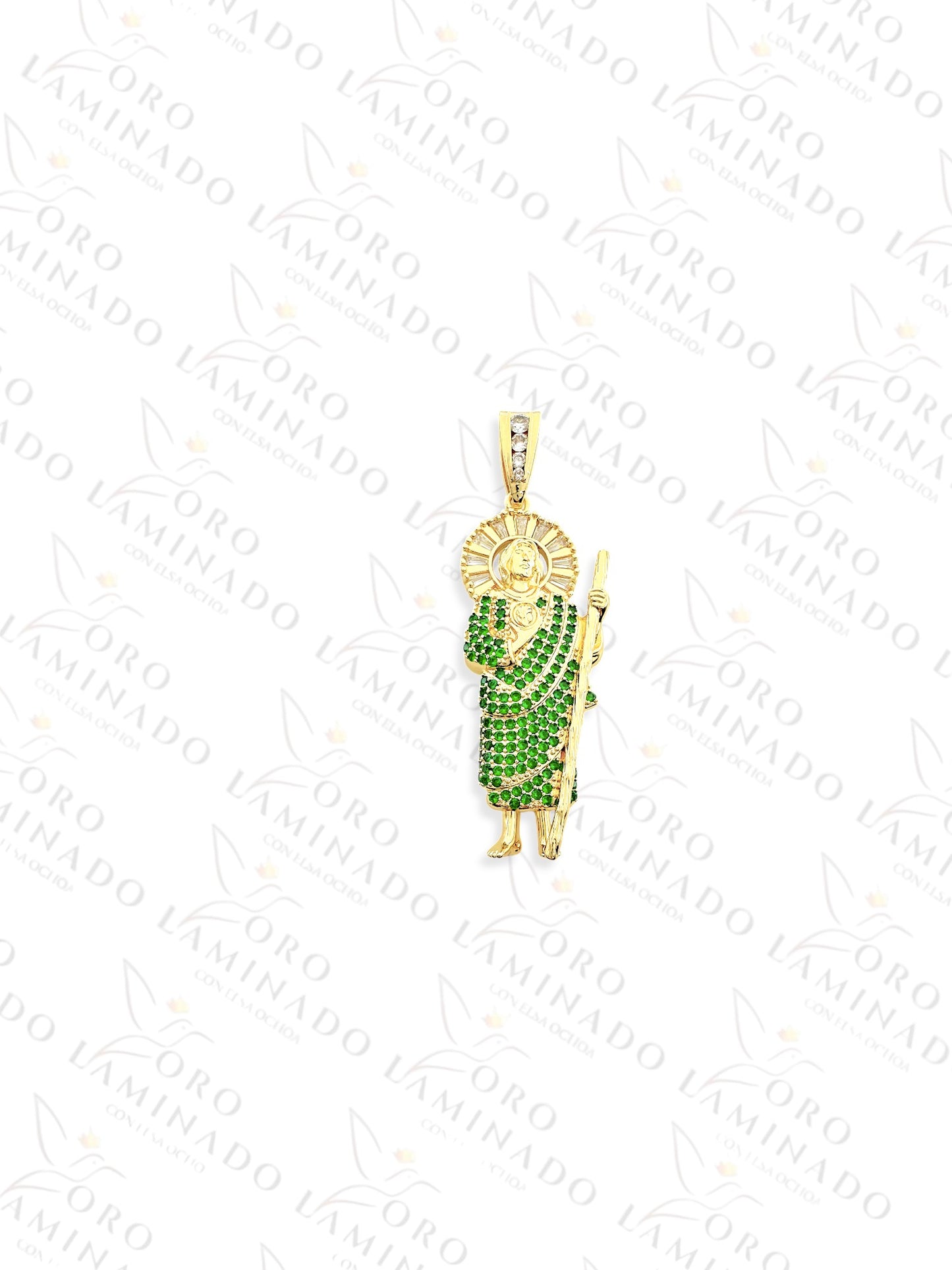 Green Saint Jude Pendant G91