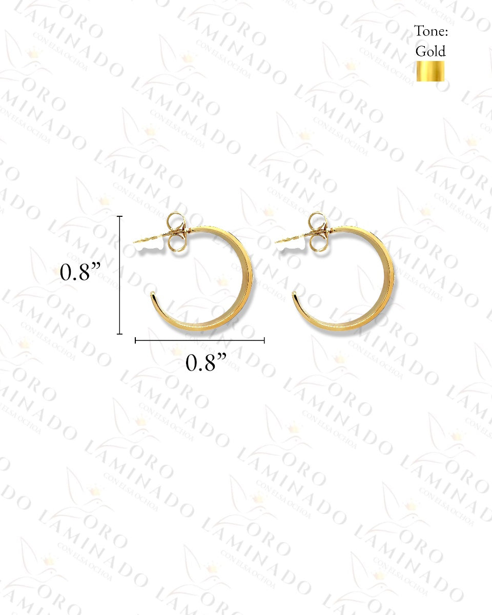 High Quality C-Shape Hoop Earrings Y251