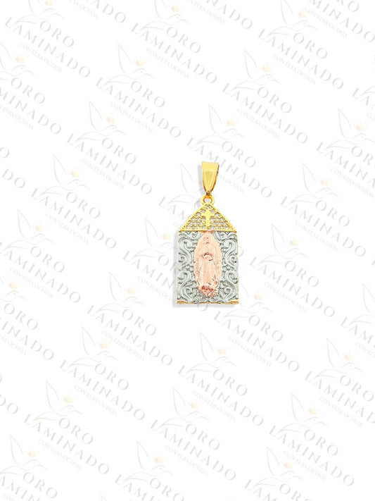 Three Tones Virgin Mary Pendant Y20