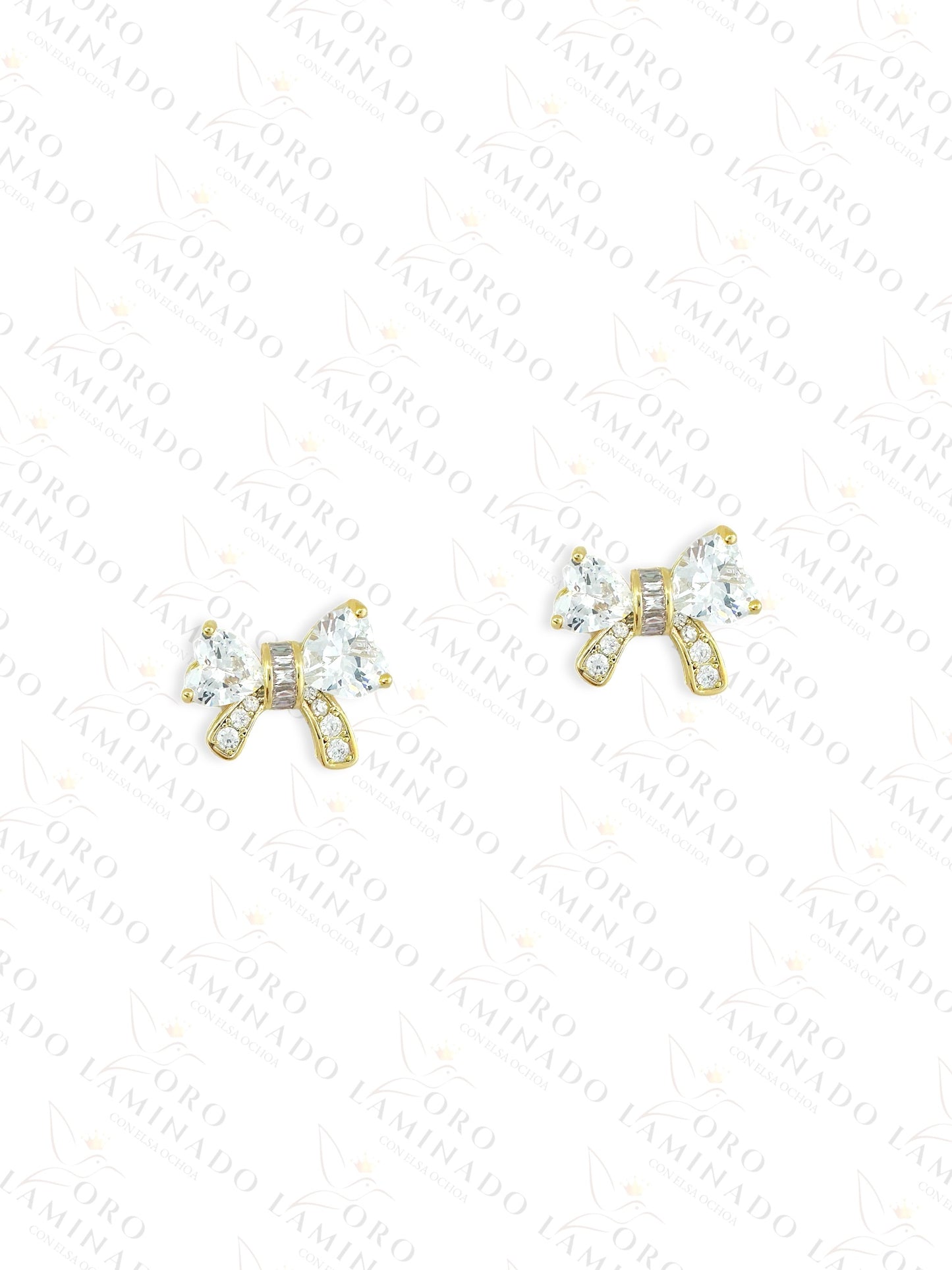 High Quality Diamond  Bow Earrings C467