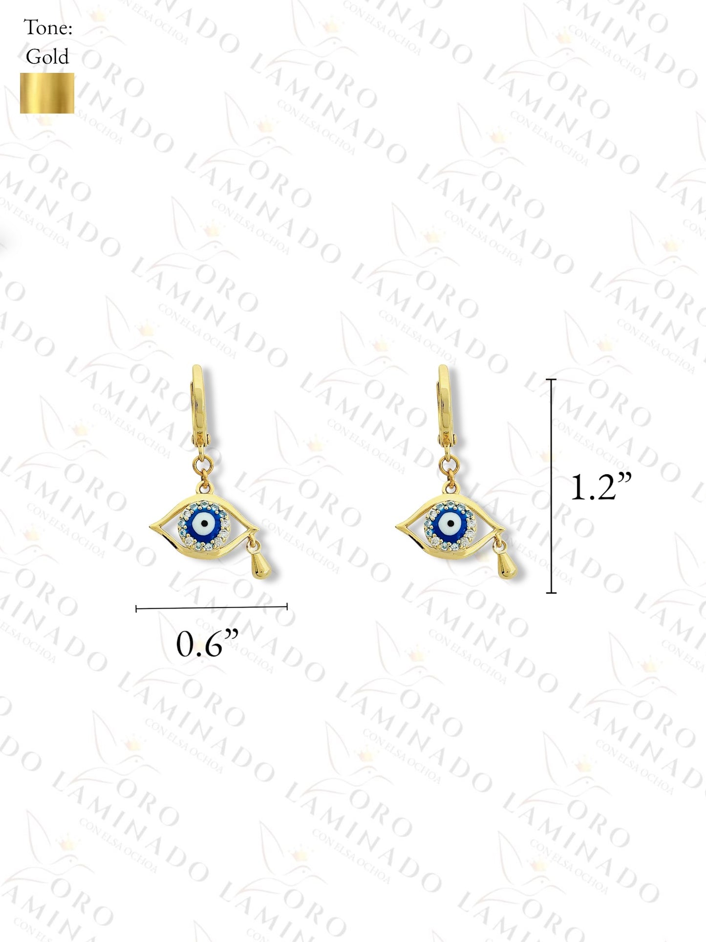 Gold Filled Blue Eye set G304