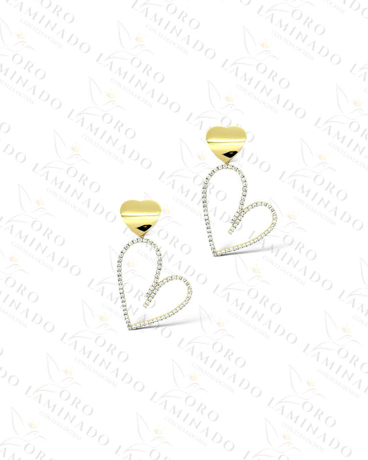 High Quality Double Heart Earrings  B47