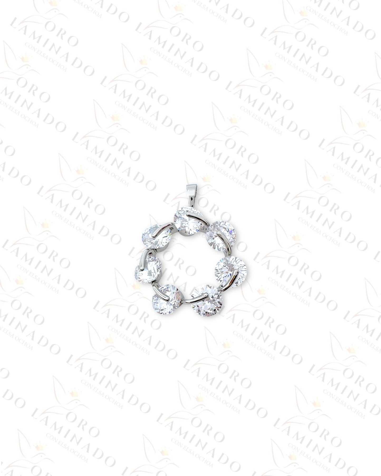 Gold Filled High Quality Silver Diamond Pendant G37