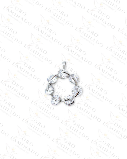 Gold Filled High Quality Silver Diamond Pendant G37