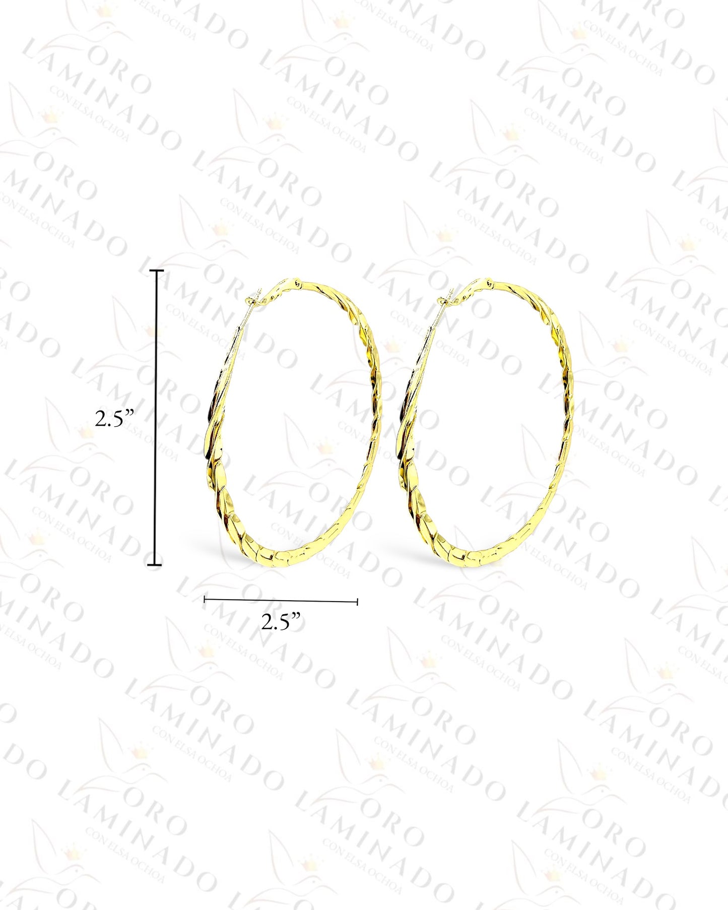 High Quality Gold Hoop Earrings (Gold Filled) Y212