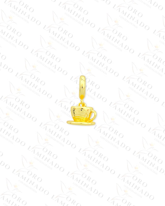 Coffee Cup Charm (Gold Filled) B224