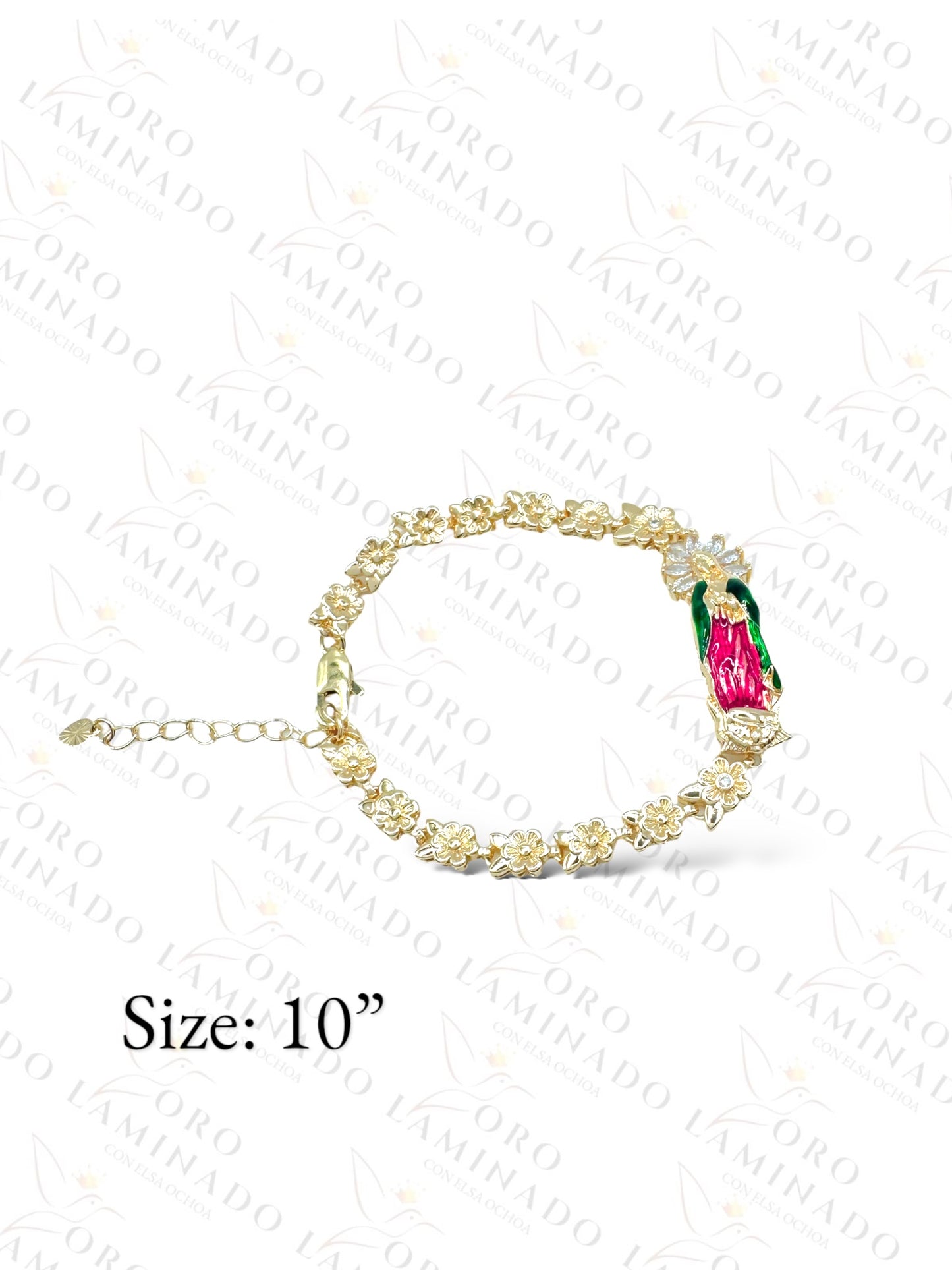 Virgen de Guadalupe Flower Bracelet R107