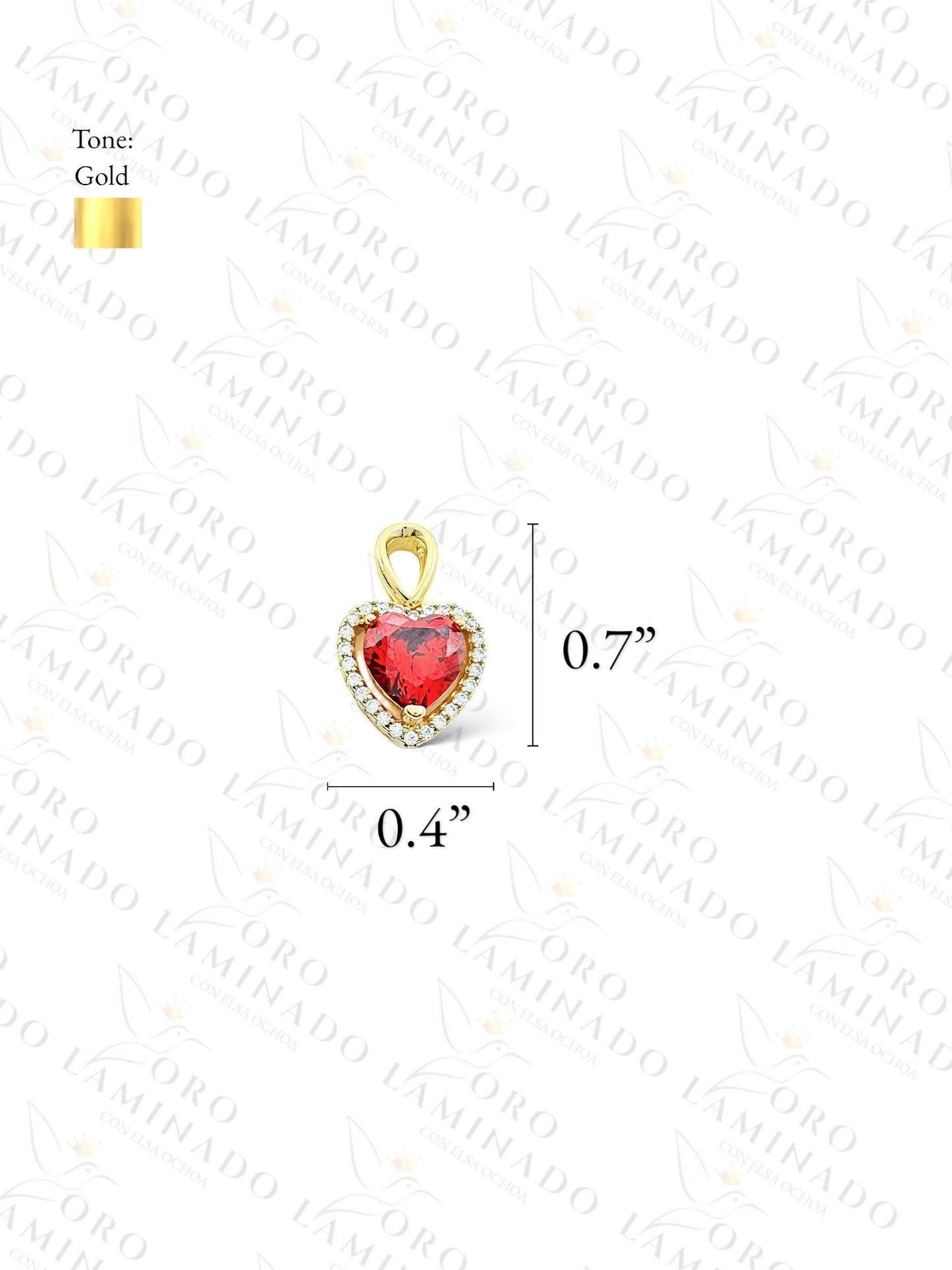 High Quality Small Red Heart Pendant Y92