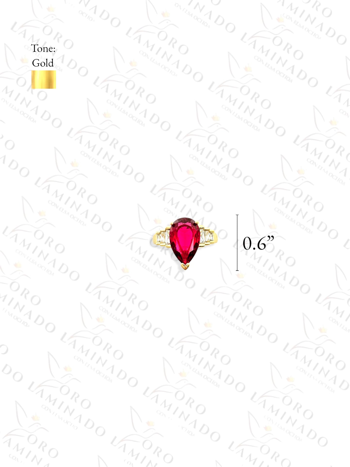 High Quality Drop Fucsia Ring Y111