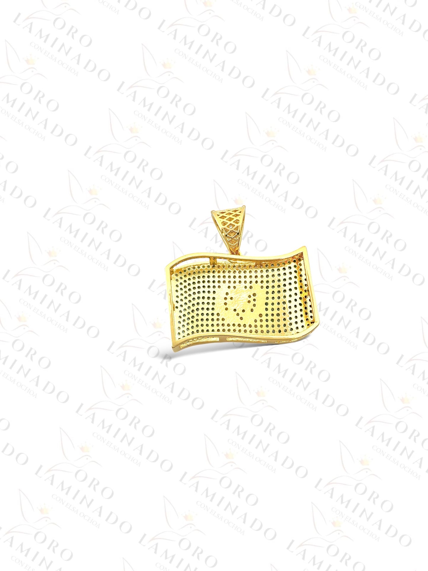 Gold Filled Guatemala Flag Pendant Y305