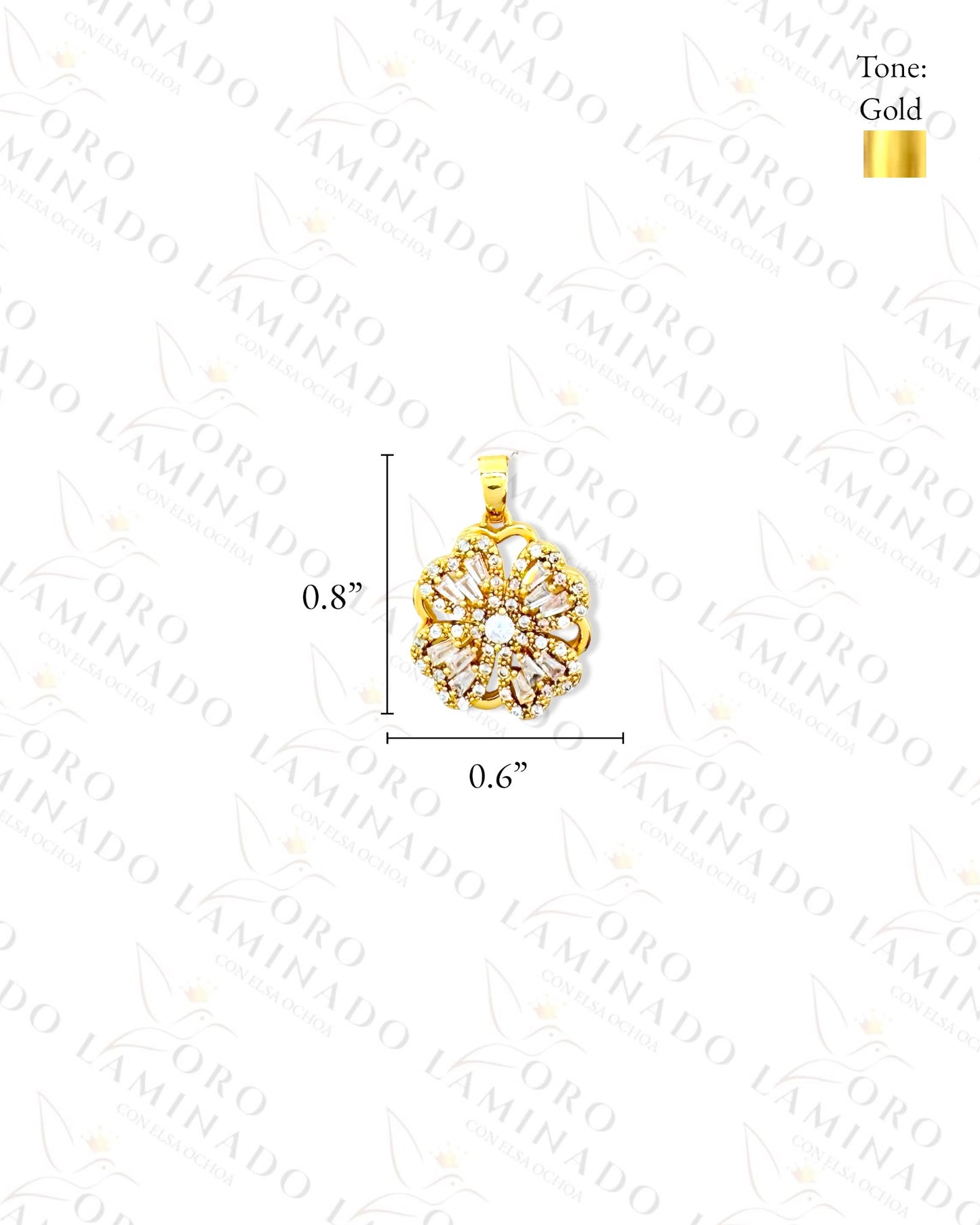 Gold Filled Crystal Clover Set G422