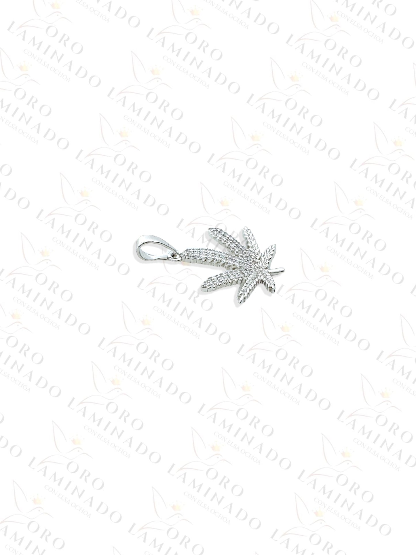 High Quality Silver Cannabis Leaf Pendant Y133