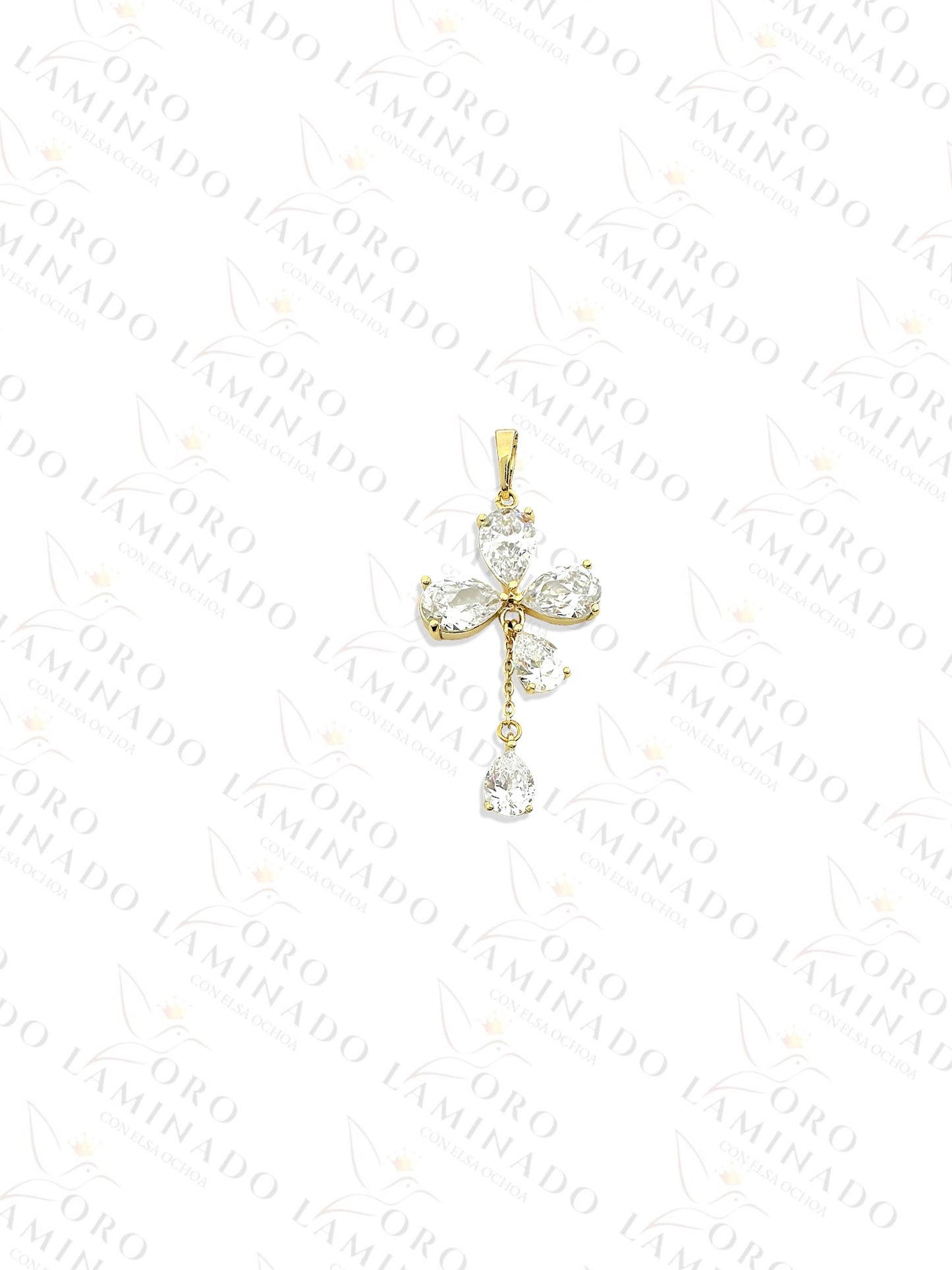 High Quality Clear Flower Pendant Y257