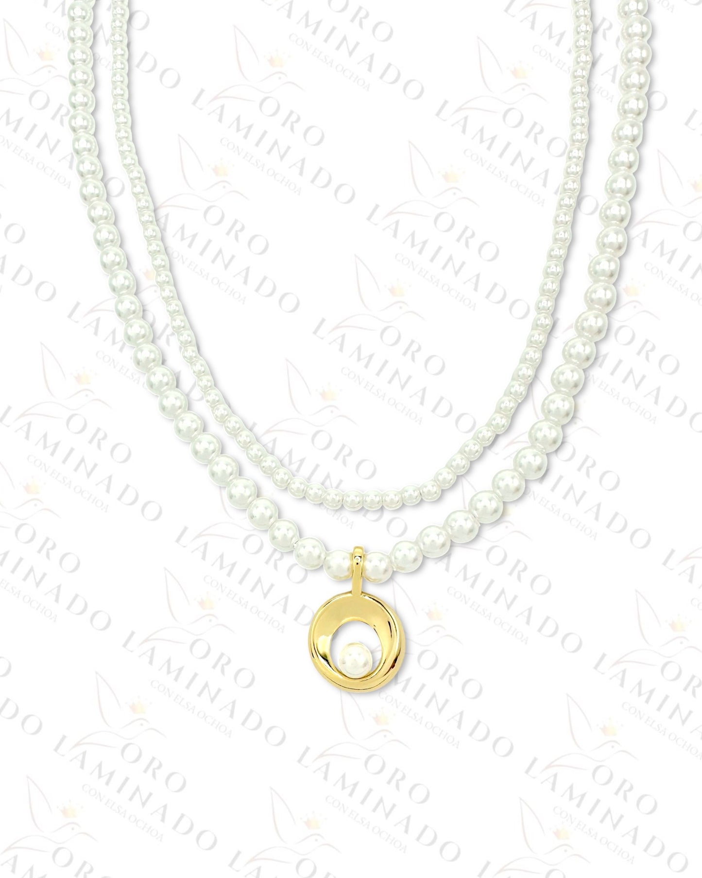 High Quality Gold Pendant Pearl Necklace (Gold Filled) G440