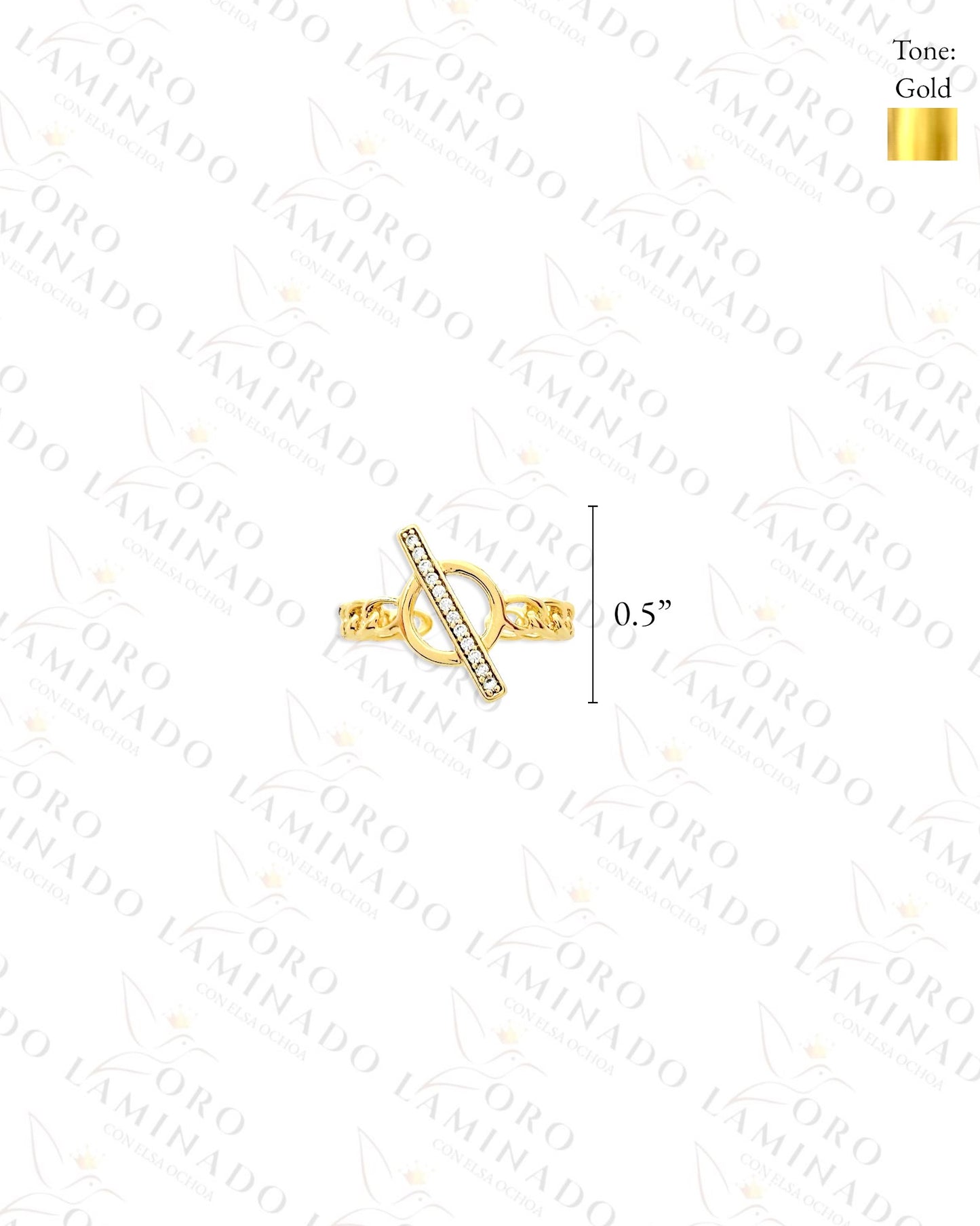 Adjustable Toggle Clasp Ring (Gold Filled) G106