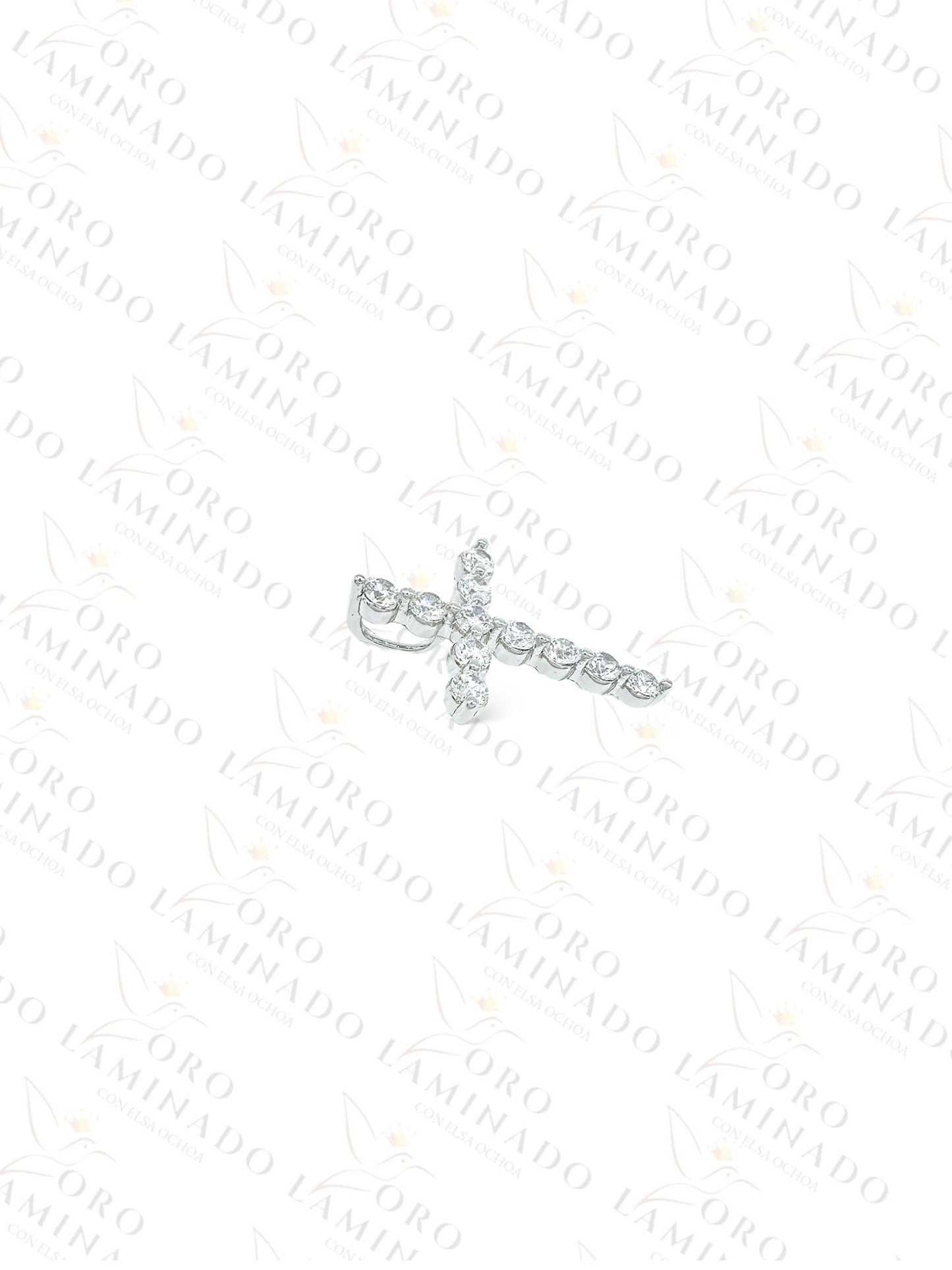 High Quality Silver Deeded Cross Pendant G395