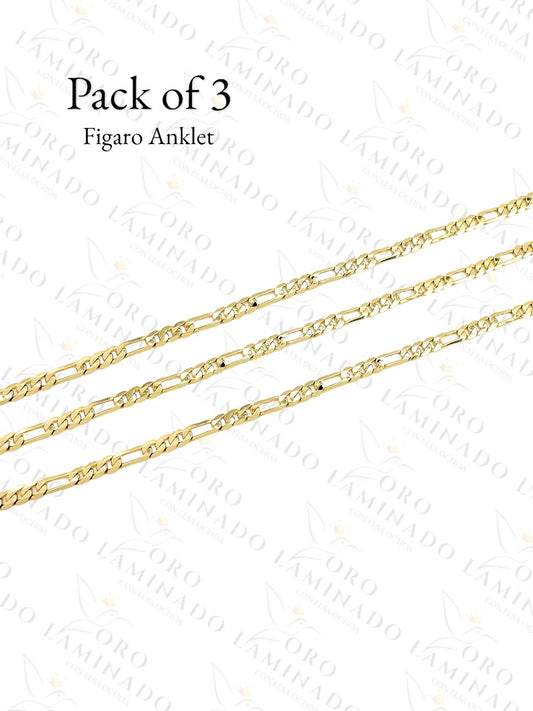 High Quality Figaro Anklet (Pack of 3) G213