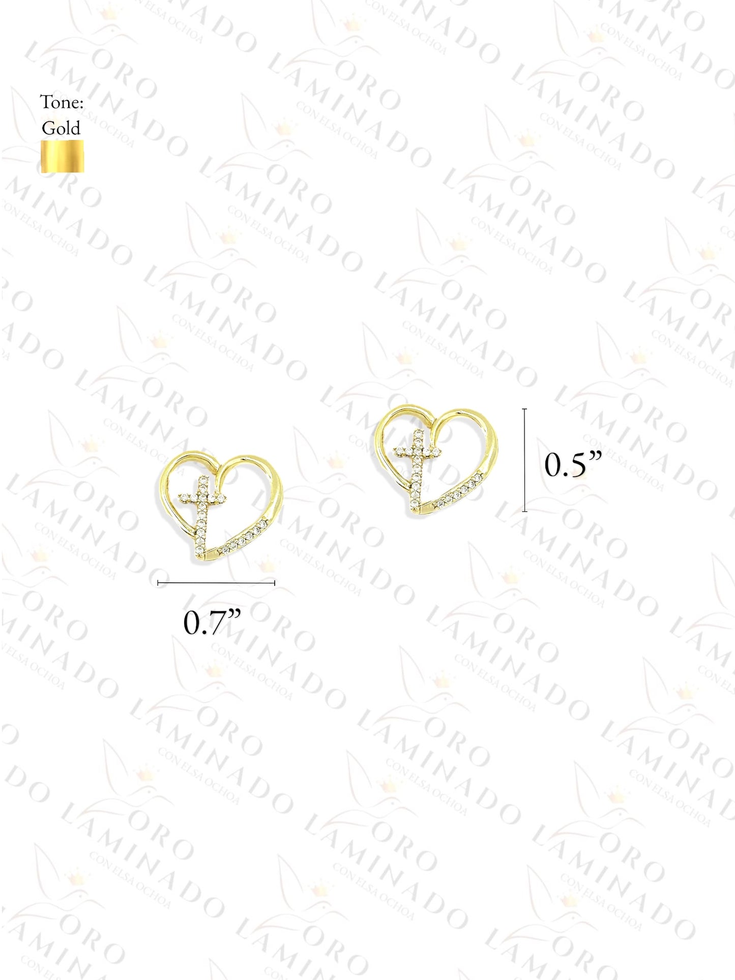 High Quality Heart Cross Set B374