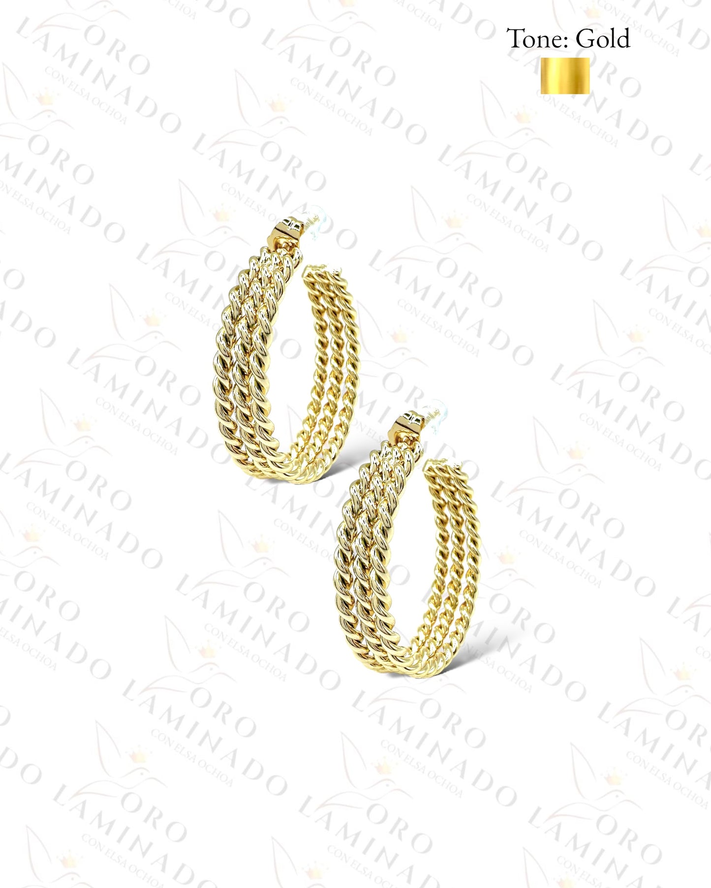 High Quality Rope Style Hoop Earrings C223